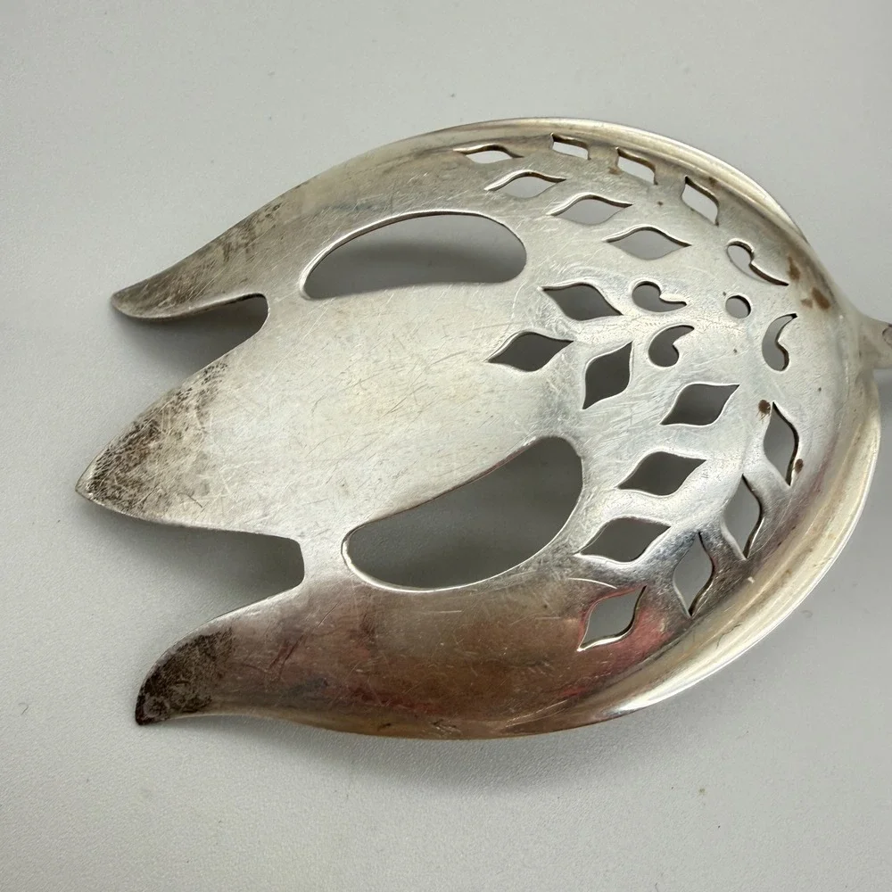 Antique 1900 Apollo Alvin Majestic Sterling Silver Pierced Tomato Server 70g
